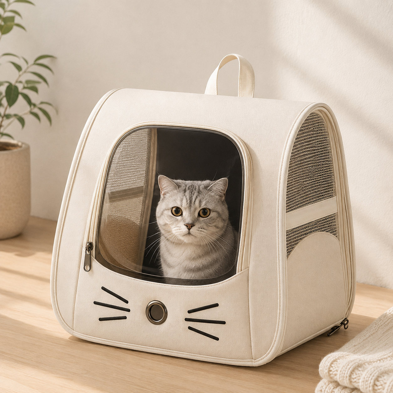 Breathable Pet Carrier Backpack for Cats