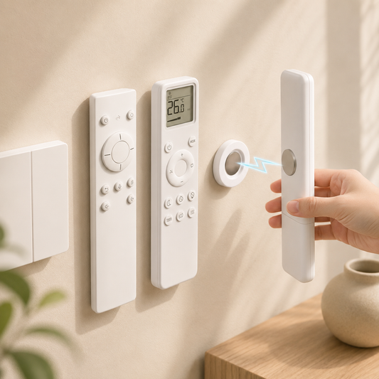 Magnetic Remote Control Wall Holder (No-Drill Adhesive Mount)