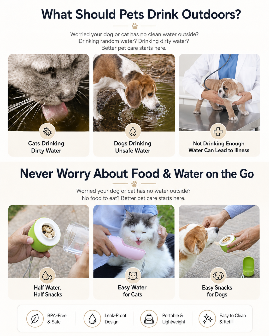 Portable Dog Water Bottle