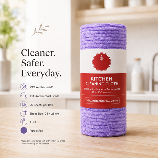 Tear-Off Multipurpose Cleaning Cloth Roll – 20 Sheets