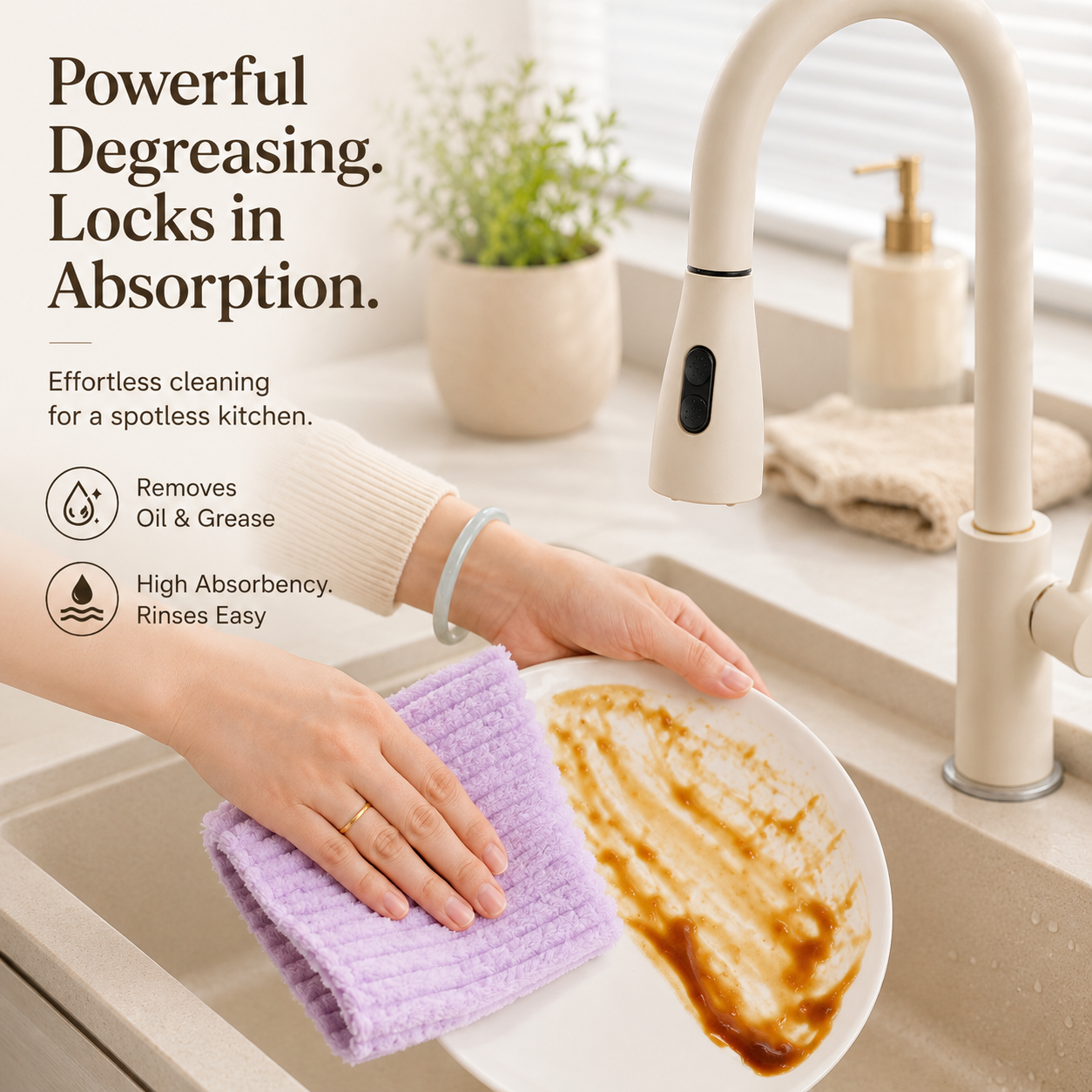 Tear-Off Multipurpose Cleaning Cloth Roll – 20 Sheets