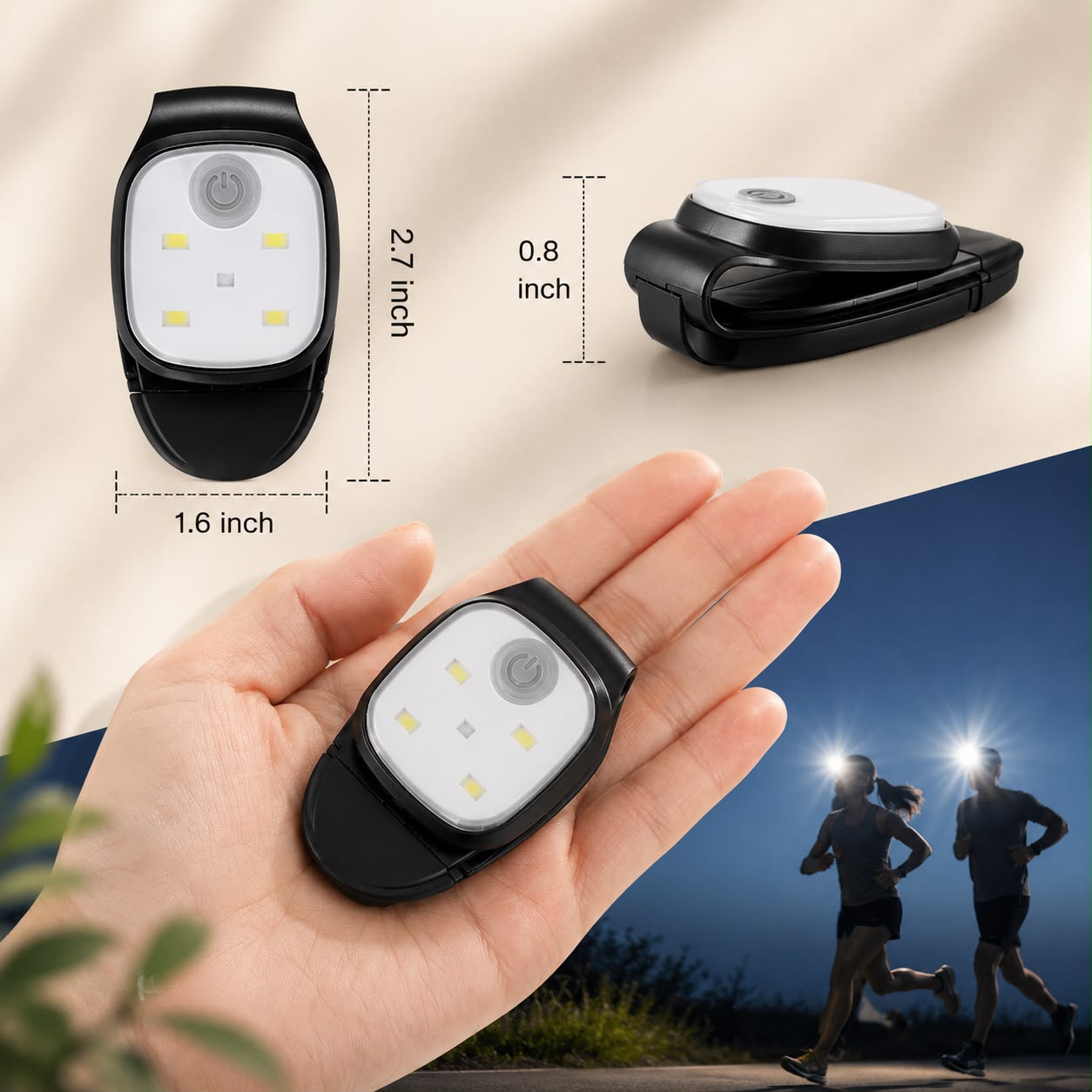Rechargeable Clip-On Safety Light